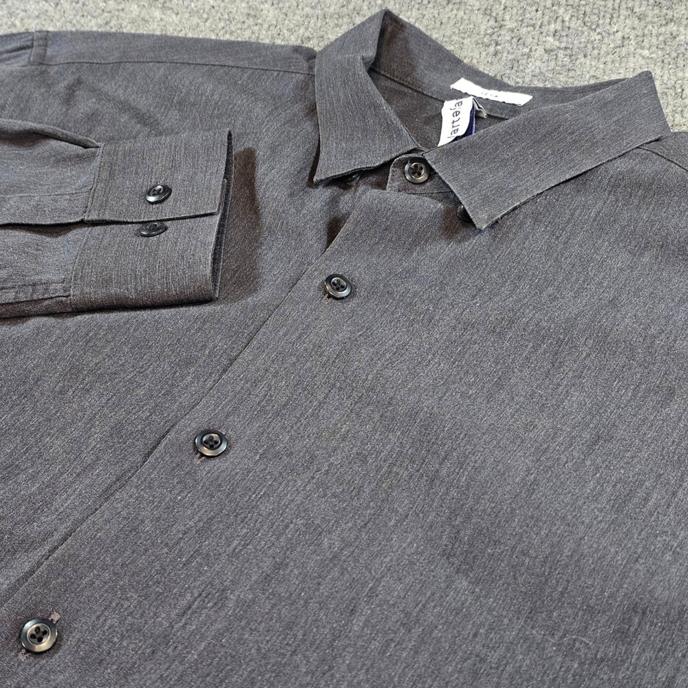 Artefact x Stitch Fix Men's Medium Slim Fit Stretch Button Down Navy Shirt